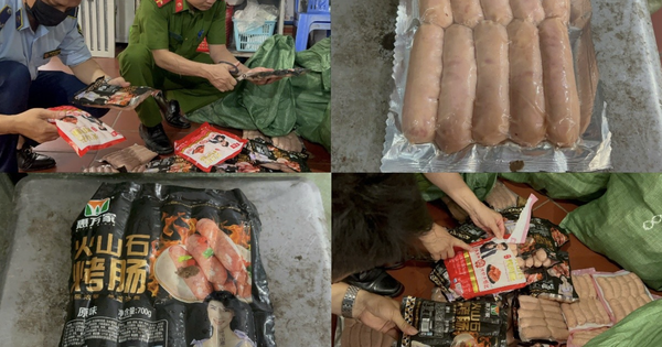 Hà Nội: Thu giữ gần 1 tấn xúc xích, lạp xưởng nướng đá "trôi nổi" bán cho khu vực cổng trường học