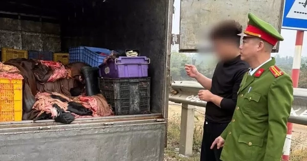 A truck was discovered carrying 1.2 tons of fat and buffalo skin without quarantine certification