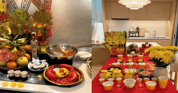 Vợ NSND Tự Long và dàn gái đảm MXH khoe mâm cúng ông Công ông Táo quá best