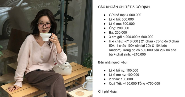Cô gái 23 tuổi chi chưa tới 9 triệu cho Tết, tiết kiệm gây bất ngờ