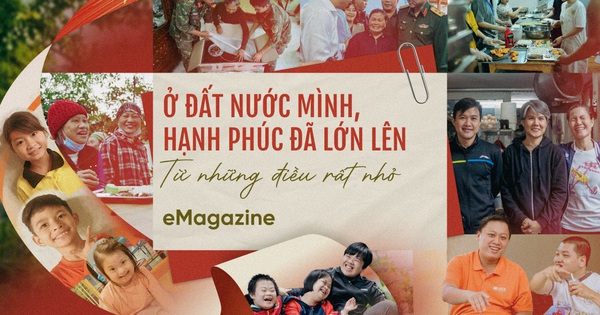 Ở đất nước mình, hạnh phúc đã lớn lên từ những điều rất nhỏ