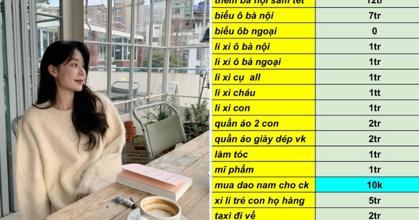 Cô vợ lên kế hoạch chi tiêu Tết: Biếu ông bà ngoại 0 đồng gây tranh cãi