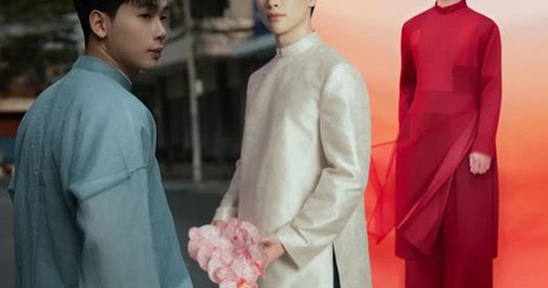 Áo dài nam ngày càng đẹp và nhất định bạn phải cho chồng yêu diện một bộ Tết này