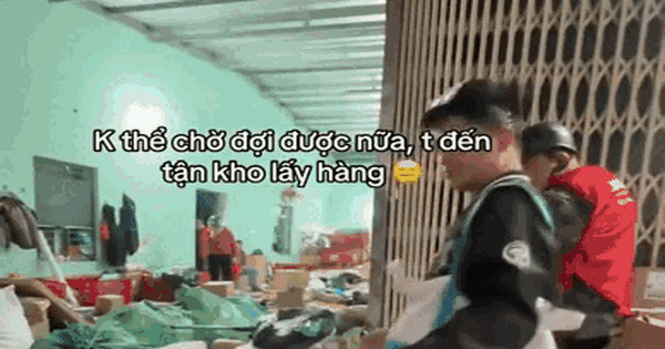 Chờ mòn cổ không thấy shipper, dân tình kéo nhau ra tận kho hàng "giải cứu" đồ Tết