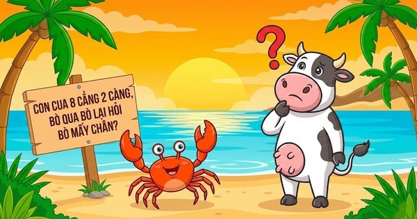Con cua 8 cẳng 2 càng, bò qua bò lại hỏi bò mấy chân?
