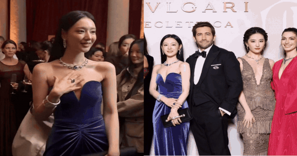 Kim Ji Won gầy rộc, vượt mặt Lưu Diệc Phi và Anne Hathaway lên đứng center tại event BVLGARI