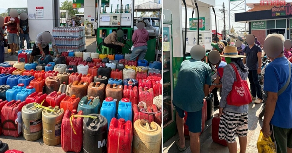 Bức ảnh chụp tại một trạm xăng khiến mọi người bàn tán xôn xao