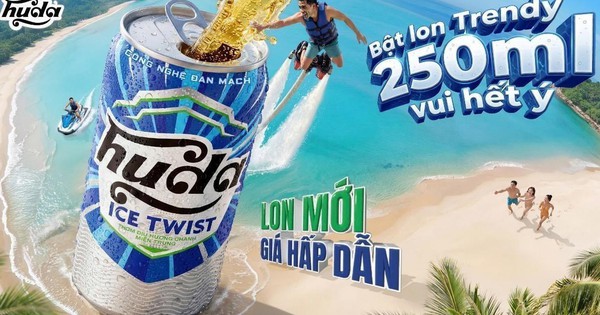 Bật lon trendy 250ml vui hết ý: Huda Ice Twist tung diện mạo mới khuấy động mùa hè