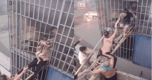 Khoảnh khắc nghẹt thở: Hàng chục người 