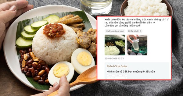 Tranh cãi suất cơm 60k nhận về vài miếng vụn, chủ quán đáp trả: 