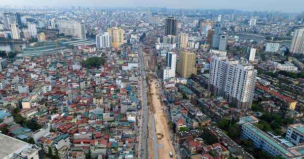 Nhìn từ trên cao, tuyến Vành đai 1 hơn 7.200 tỉ đồng giờ ra sao sau gần 3 tháng thi công?