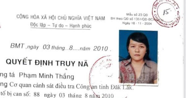 Truy nã đặc biệt bác sĩ Trần Thị Vĩnh Trân