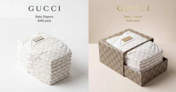Xôn xao tin Gucci bán tã giấy em bé giá 13 triệu một xấp