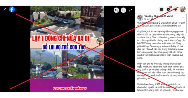 Sự thật phía sau thông tin CSGT “hy sinh khi truy đuổi” đang lan truyền trên mạng