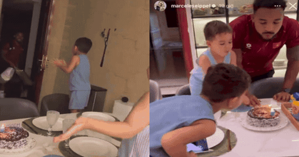 Đáng yêu: Xuân Son mở cửa về nhà, chào đón anh là tràng pháo tay từ các con và màn tổ chức sinh nhật muộn cực ấm áp