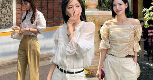 Quần màu trắng và be đang cực hot vì cứ mặc là trẻ đẹp