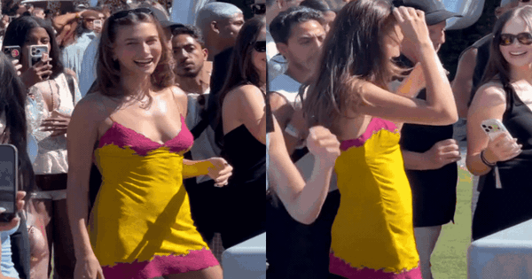 Hailey Bieber diện váy ngủ mỏng manh giữa sa mạc, được gọi là đệ nhất phu nhất của Coachella năm nay