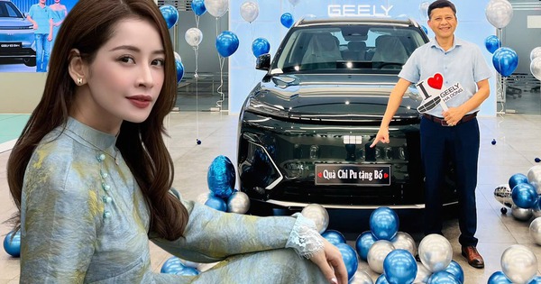 Chi Pu tặng bố chiếc Geely EX5 bản PHEV kèm lời nhắn xúc động
