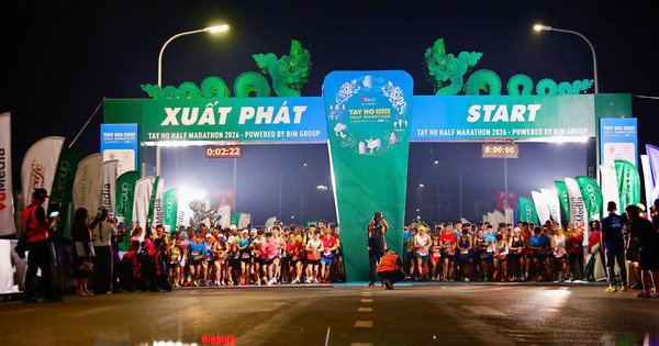 Tay Ho Half Marathon 2026 quy tụ 10.000 vận động viên tại Hà Nội