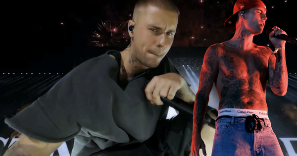 Justin Bieber chẳng thiết tha gì ăn mặc, đến quần tụt cũng chẳng còn để xem