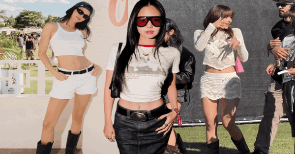 Coachella 2026: Bộ 3 BLACKPINK “ngoan xinh… nhạt”, không ai nổi hơn Kylie Jenner vì chiếc áo in mặt một người