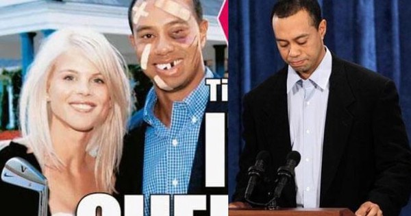 Từng lên án cha ngoại tình, ông vua làng golf lại 