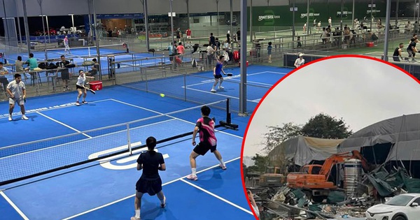 Nóng: Cụm 22 sân Pickleball lớn nhất Hà Nội mới khai trương đã bị tháo dỡ
