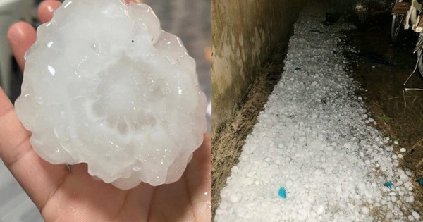 1 tỉnh xuất hiện mưa đá to như nắm tay, dội xuống ầm ầm trong đêm