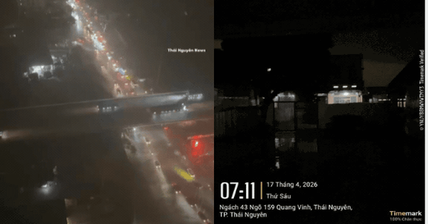 Cảnh tượng kỳ lạ 7h sáng ở Thái Nguyên: Trời vẫn tối đen như mực, người dân phải bật đèn pha di chuyền