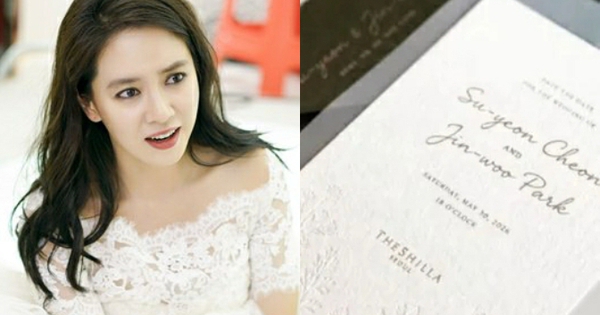 Song Ji Hyo tuyên bố kết hôn, gửi nóng thiệp cưới hé lộ địa điểm tổ chức hôn lễ cho bạn thân?