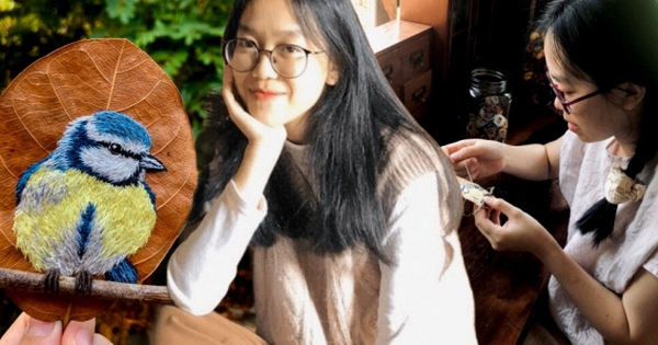 Cô gái Lâm Đồng nhặt lá mít khô ngoài vườn, thức  đến 3h sáng “hô biến