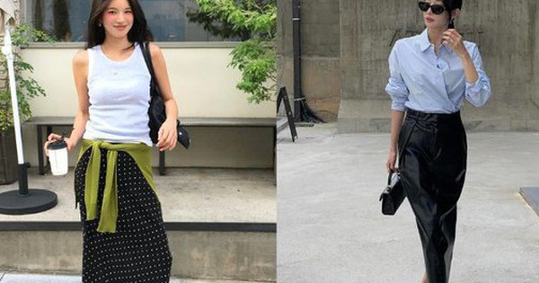 Chân váy đen đơn giản đến mấy cũng trở nên sang xịn mịn khi mix với 4 mẫu áo