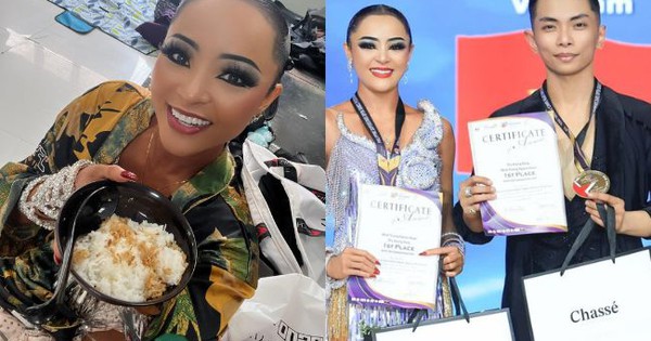Kiện tướng Thu Hương chỉ ăn cơm Việt Nam với ruốc cũng nhảy cực khoẻ, cùng Phan Hiển giành 3 HCV Đông Nam Á