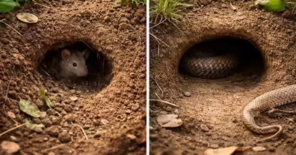 Hang rắn và hang chuột: Đây là cách nhận biết