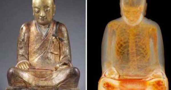 Quét CT bên trong pho tượng Phật 1.000 năm tuổi, phát hiện xác ướp nhà sư với ruột gan biến mất, thay bằng những mảnh giấy nhỏ đầy mật mã bí ẩn
