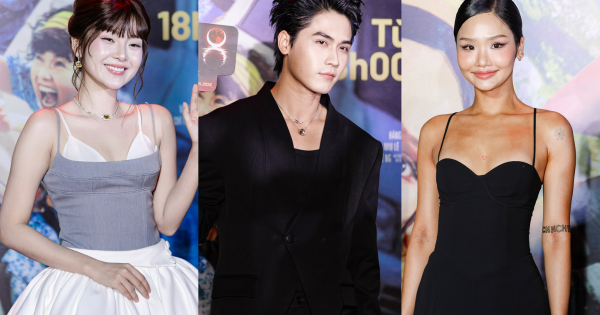 Blood Moon Party Red Carpet 8: Tam Trieu Dang - Vo Dien Gia Huy are a beautiful couple, Miu Le's visual shocks social networks