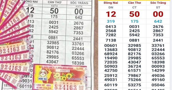 Sáng 23-4, TPHCM, Tây Ninh và Vĩnh Long có người trúng xổ số miền Nam