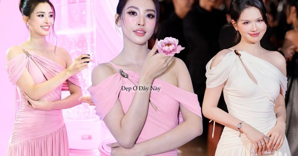 Ngọc Trinh - Tiểu Vy đọ dáng bất phân thắng bại khi đụng hàng