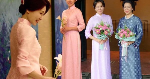 Áo dài Việt Nam khiến Phu nhân Hàn Quốc khen ngợi: Họa tiết mang ý nghĩa đẹp, quá trình chọn màu và lên phom vô cùng tỉ mỉ