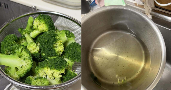 Ngâm bông cải xanh 3 lần nước muối vẫn đầy 