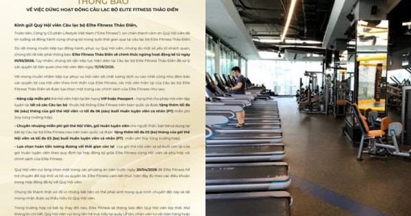 Elite Fitness xin lỗi, bất ngờ thay đổi trong thông báo đóng cửa chi nhánh cuối cùng tại TP.HCM