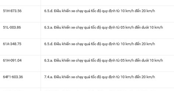 36 chủ xe có biển số sau nhanh chóng nộp phạt nguội theo Nghị định 168: Vi phạm cùng 1 lỗi có mức phạt lên tới 22 triệu đồng