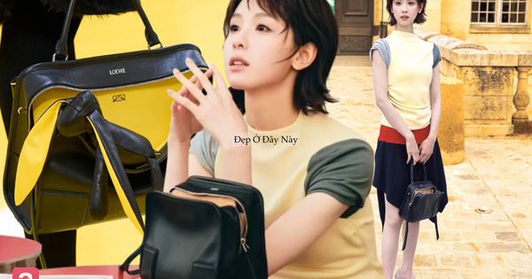 Vì sao Trần Đô Linh mang túi không kéo khóa tại show Loewe?