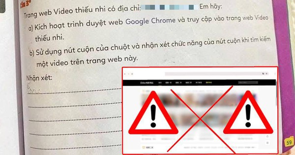 NXB ĐH Huế lên tiếng vụ link web không lành mạnh trong vở bài tập tin học lớp 3: 