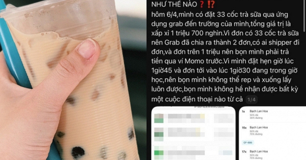 Nhóm học sinh tố shipper tự ý “tiêu hủy” 33 ly trà sữa giá 1,7 triệu, shipper nói đã gọi hàng chục cuộc nhưng không ai nhấc máy