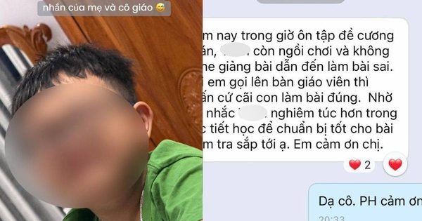 Cô giáo vừa nhắn một câu, mẹ lập tức phối hợp cực mượt: Phản ứng của cậu con trai khiến ai xem cũng bật cười