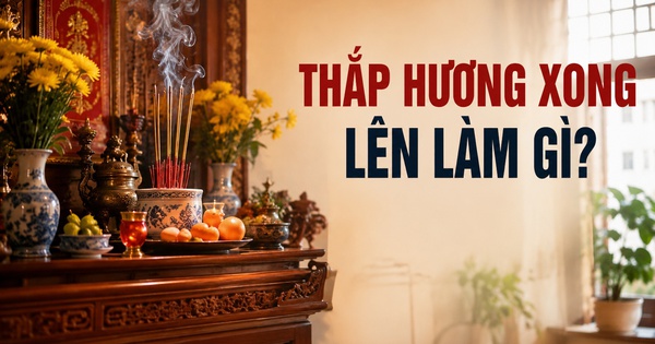Thắp hương xong nên làm gì?