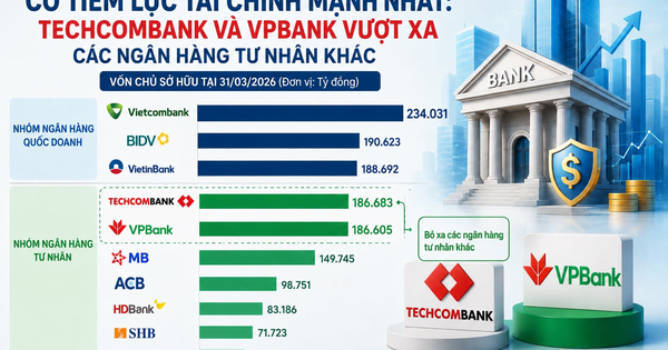 Điểm danh những ngân hàng có tiềm lực tài chính mạnh nhất Việt Nam: Techcombank, VPBank vượt xa MB và các ngân hàng tư nhân khác