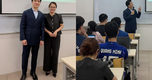 Thầy giáo diện vest bảnh bao đứng trên giảng đường, hoá ra là Tổng tài nghìn tỷ nhà bầu Hiển