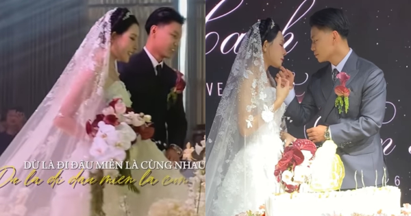 Văn Thanh có cử chỉ tinh tế dành cho Bích Hạnh trong ngày cưới, nhan sắc của cô dâu gây xôn xao